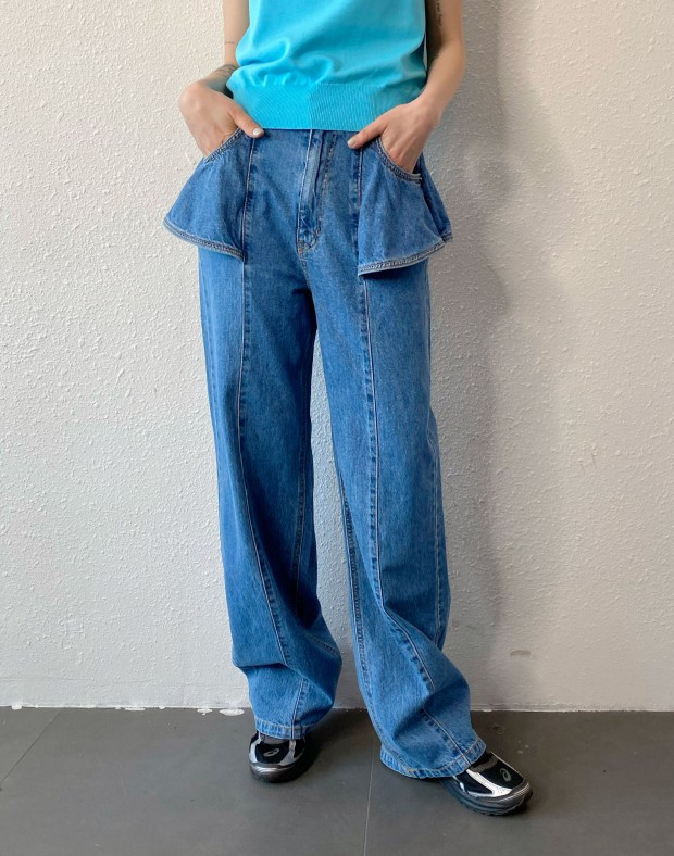 Ruffle Jeans #250420